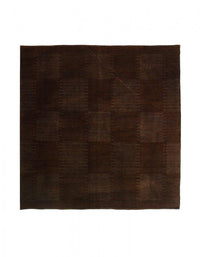 Reversible Scandinavian hand woven OverDyed rug 6'7" x 7'