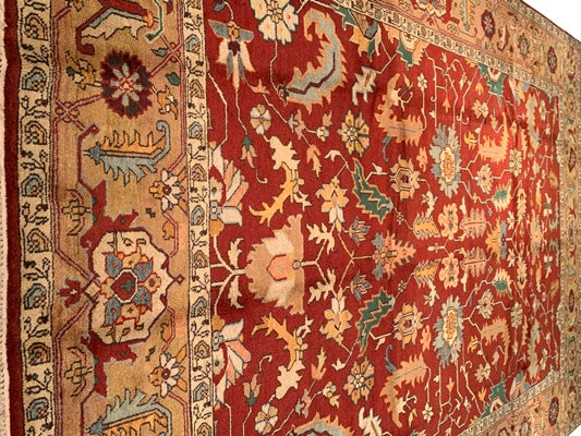 Rust Persian serapi design 10' X 14'