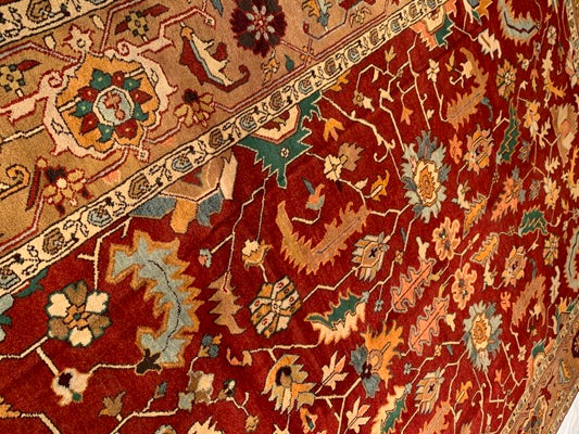 Rust Persian serapi design 10' X 14'