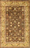 Light Brown Persian Tabriz Design design rug 5' X 8'