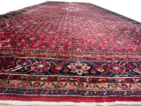 Fine Hand Knotted Persian Antique Hosseinabad Rug 12'5'' X 21'3''