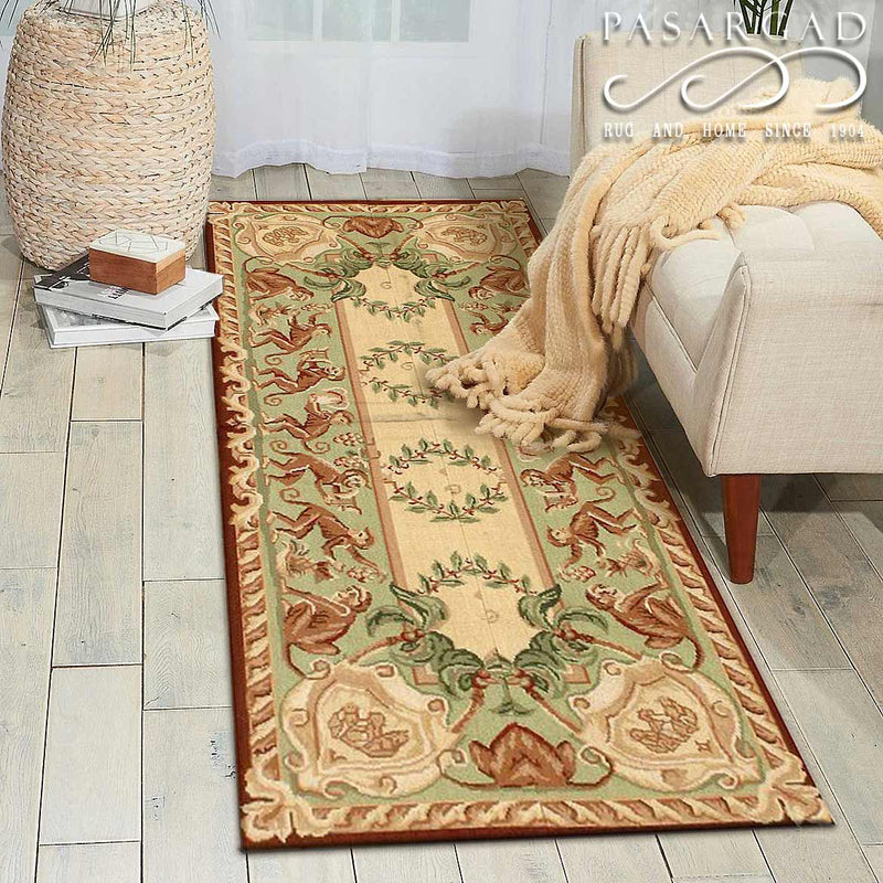 Beige Needlepoint Rug 2'.5'' X 5'.8''