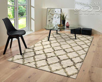 Beige Modern Rug 4' X 6'