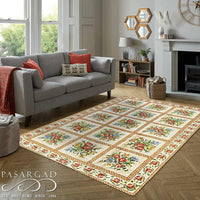 Beige Aubusson Pile Rug 6'.3'' X 9'.7''