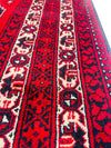 Afghan Bashir Red Hand Knotted Rug - 6?5" Ã 9?7?