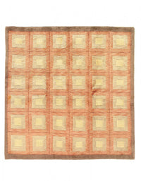 Fine Hand Knotted Modern square rug