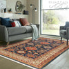 Navy blue Super Kazak Lamb's Wool rug 5'5" X 8'6"