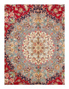 Red Persian Fine Tabri 70 Raj silk & wool 10' X 13'