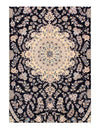 Persian 6 /L Nain Silk & Wool Rug - 6'5" X 9'6"