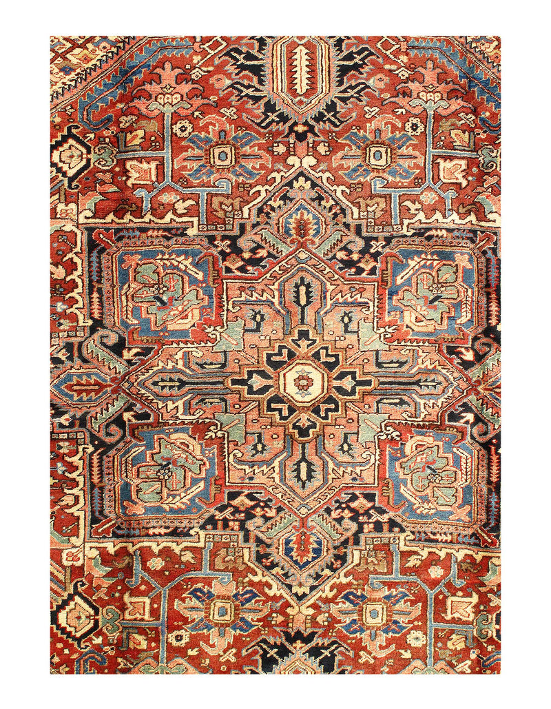 Rust Antique Persian Serapi 9'11" X 12'6"