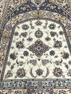 4 LA Fine Hand Knotted Persian silk & wool Habibian Nain 8'5" x 11'9"