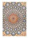 Super Fine Hand Knotted Persian silk & wool Isfahan Rug 5' X 7'5"