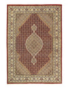 Fine Hand Knotted silk & wool Tabriz Design rug size 6'1'' X 8'9''