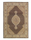 Fine Hand Knotted Silk & wool Tabriz Design Design 5'11'' X 8'9''