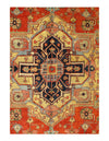 Rust Color Hand Knotted Serapi Design 8'11'' X 12'