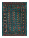 Light Blue Fine Hand Knotted Bokhara rug 4'3'' X 5'8''