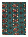 Light Blue Fine Hand Knotted Bokhara rug 4'3'' X 5'8''