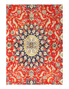 Fine Hand Knotted Pure silk Qum rug 4'3'' X 6'5''