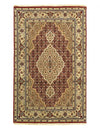 Fine Hand Knotted Silk & wool Tabriz Design rug 3' X 4'11''