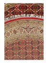 Fine Hand Knotted Silk & wool Tabriz Design round Rug 4'9'' X 4'9''