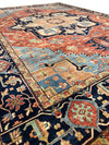 Fine Hand knotted Persian serapi Design 9' X 12'