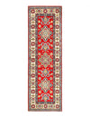 Red Color Fine Hand Knotted Kazak runner 2'1'' X 6'6''