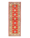 Red Color Fine Hand Knotted Kazak runner 2'1'' X 6'2''