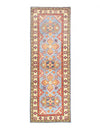 Light Blue Fine Hand knotted kazak runner 2'4'' X 5'11''