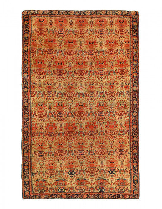 Fine Hand Persian Antique Malayer 3'9'' X 6'1''