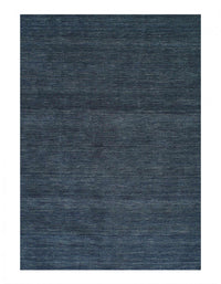 Navy Blue hand Knotted Gabbeh rug 9' X 12'