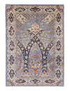 Persian vintage hand knotted Persian Kashan 7'2'' X 10'2''