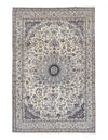 Fine Hand knotted Persian silk & wool Nain 8'2'' X 11'5''