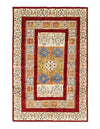 Red color Hand knotted Gabbeh rug 5'6'' X 8'7''