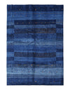 Navy Blue Hand knotted Persian Gabbeh 5'8'' X 8'1''