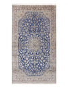 Navy blue color Hand knotted Persian Nain rug 8'1'' X 15'