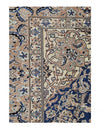 Navy blue color Hand knotted Persian Nain rug 8'1'' X 15'