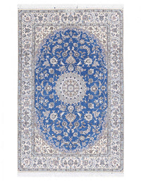 Light Blue Hand knotted Persian Nain 9'6'' X 13'11''