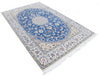 Light Blue Hand knotted Persian Nain 9'6'' X 13'11''