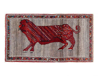 Fine Hand knotted Persian Shiraz rug 3'3'' X 6'2''