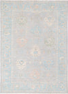 Beige color Fine Hand knotted Oushak rug 7' X 9'11''