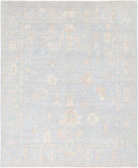 Fine Hand knotted oushak rug 8'2'' X 9'11''