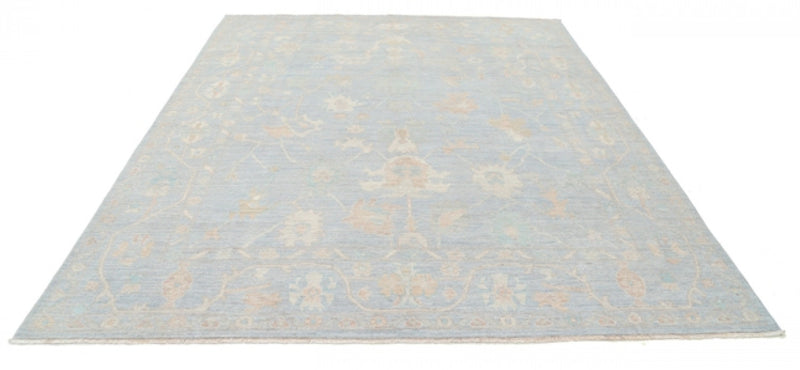 Fine Hand knotted oushak rug 8'2'' X 9'11''