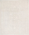 Ivory Color Hand knotted Farahan rug 8'2'' X 10'