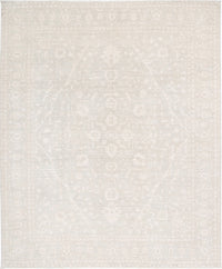 Ivory Color Hand knotted Farahan rug 8'2'' X 10'