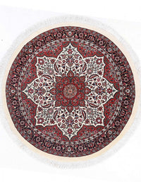 Fine Hand Knotted Persian Bidjar Round rug 3'7'' X 3'7''