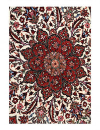 Fine Hand Knotted Persian Bidjar Round rug 3'7'' X 3'7''