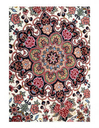 Fine Hand knotted Persian Bidjar round rug 3'5'' X 3'5''