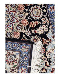 Navy Blue Hand knotted Persian Isfahan rug 2' X 3'