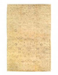 Ivory color fine Hand knotted Oushak 12'1'' X 19'6''