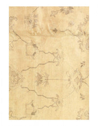 Ivory color fine Hand knotted Oushak 12'1'' X 19'6''